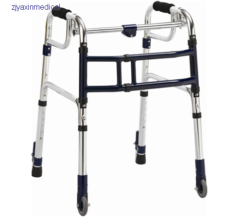 Medical Aluminum One Button Folding Walker